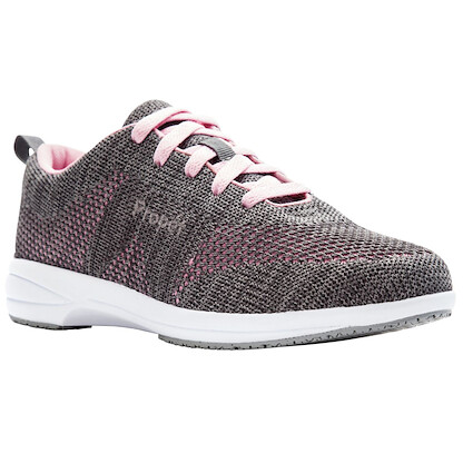 Propet Women's Washable Walker Evolution Sneaker Grey/Pink - WCS012MGPI